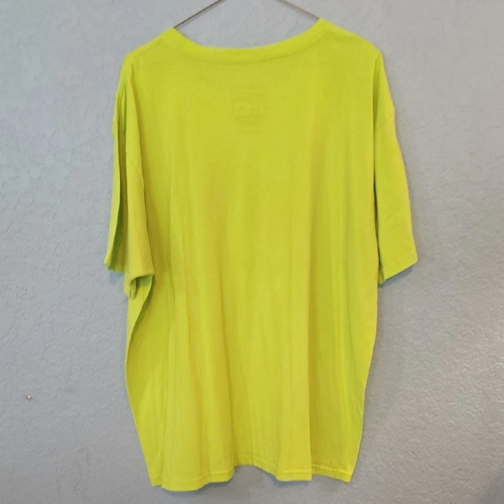 Adidas Neon Green Tee with Black Logo
